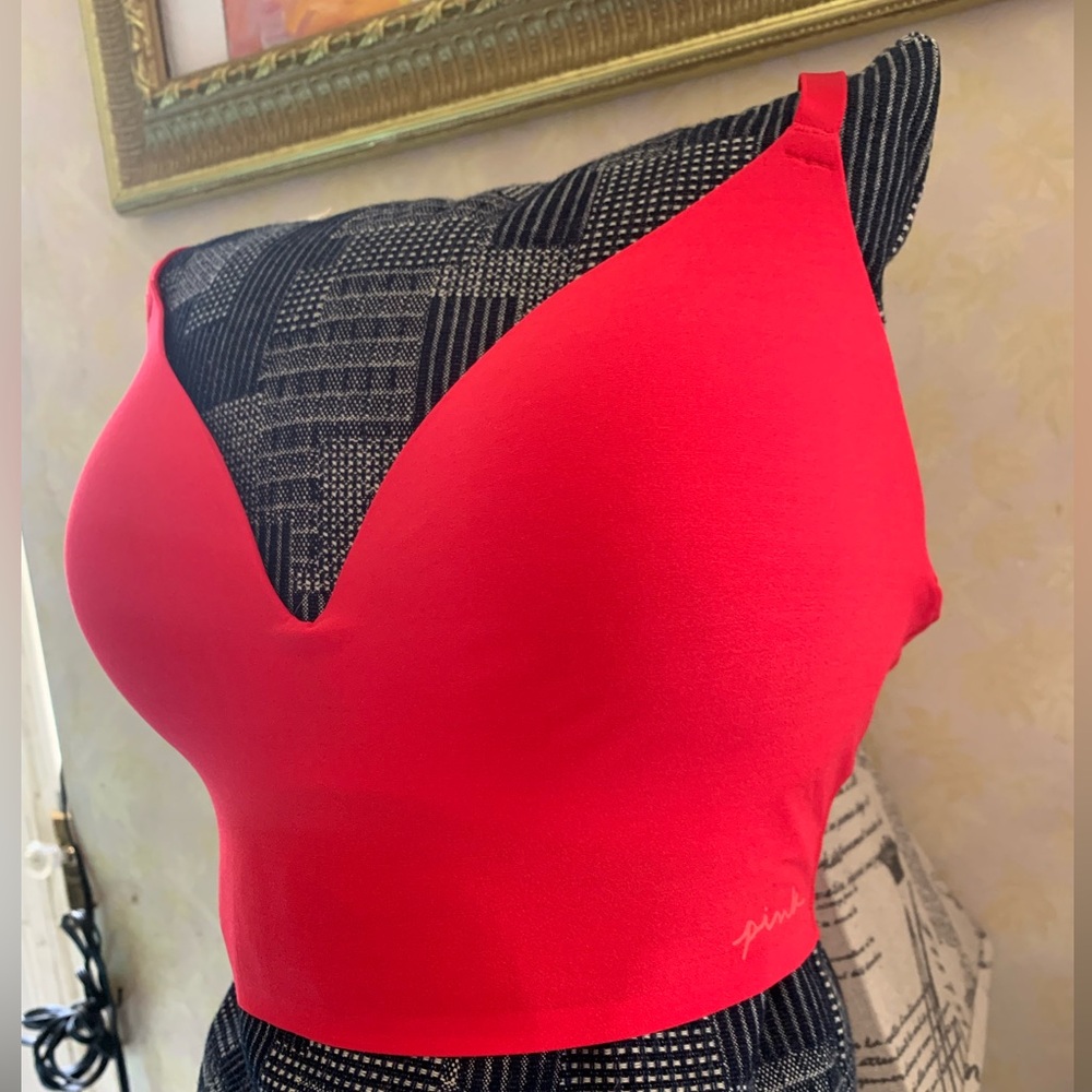 PINK Victoria’s Secret small–DD Wireless push-up bra. Never worn.